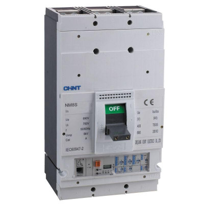 Выключатель автоматический 3п 1000А 50кА NM8S-1250S с электрон. расцеп. CHINT 149917