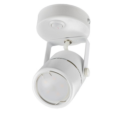 Светильник декоративный DLC-S612 GU10/B WHITE Sotto GU10 накладной без лампы выкл. на корпусе метал. бел. Fametto UL-00009419