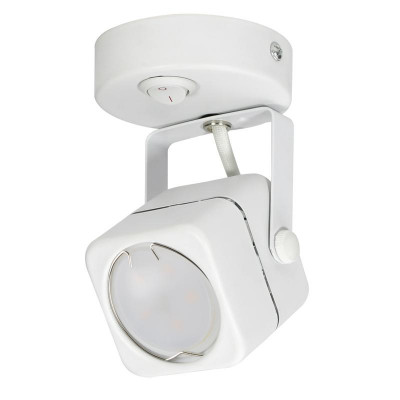 Светильник декоративный DLC-S613 GU10/B WHITE Sotto GU10 накладной без лампы выкл. на корпусе метал. бел. Fametto UL-00009423