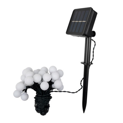 Светильник светодиодный SLR-G07-30M садовый; гирлянда матов. шарики мультицвет солнечная батарея ФАZА 5040847