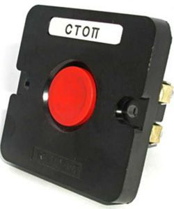 Пост управления ПКЕ 122-1 У2 10А 660В 1 элемент красн. цилиндр в нишу IP54 Электротехник ET519057