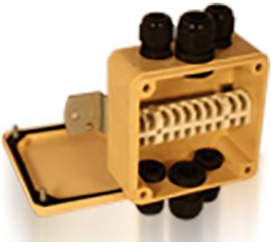 Коробка клеммная КСП-10 У2 10 клемм IP65 (с 6 каб. вводами) Электротехник ET013221