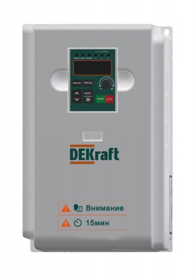 Преобразователь частоты DEKV060 7.5кВт 380В 3ф с тормозн. модулем DEKraft DEKV060G7R5T4B