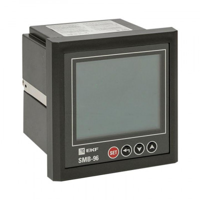 Прибор измерительный многофункциональный SMB-96 на панель 96х96 квадрат. вырез Basic EKF sm-963b
