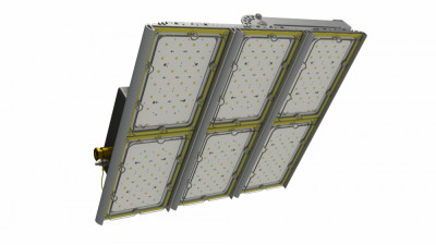 Комплект светильников светодиодных тройной Unit Ex 150/16500 Д120 450Вт 5000К IP66 49500лм 0.98PF 70Ra Кп<1 лира (уп.3шт) Diora DUEx150D120-5K-L-3Kt