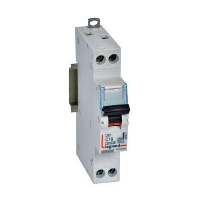 Выключатель автоматический дифференциального тока АВДТ DX3 1П+Н 6000А C10 10мА тип А 1мод. Leg 411122