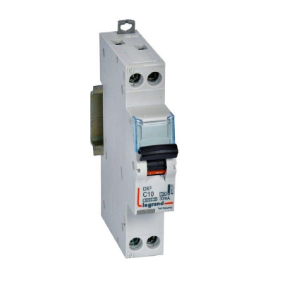 Выключатель автоматический дифференциального тока АВДТ DX3 1П+Н 6000А C10 30мА тип А 1мод. Leg 411129