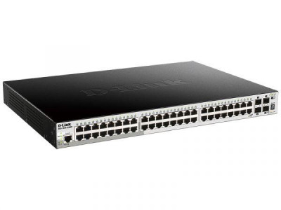 Коммутатор управляемый стекируемый DGS-1510-52XMP/A1A SmartPro 48 порт. 2-го уровня 2 10/100/1000Base-T и 4 порт. 10GBase-X SFP D-Link 1567968