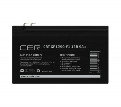 Батарея аккумуляторная VRLA CBT-GP1290-F2 12В 9А.ч клеммы F2 CBR 1805047