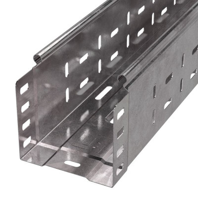 Лоток листовой перфорированный 100х100 L3000 сталь 0.7мм Стандарт Промрукав PR16.0004