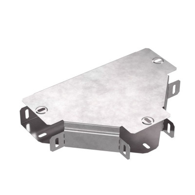 Ответвитель для лотка Т-образ. 100х50 Стандарт с крышкой Промрукав PR16.0432