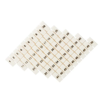 Маркеры для ST 1.5 с нумерацией 1-50 (уп.100шт) EKF zb-st-1.5-1-50