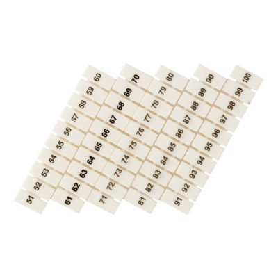 Маркеры для ST 1.5 с нумерацией 50-100 (уп.100шт) EKF zb-st-1.5-50-100