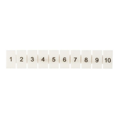 Маркеры для UT/ST/Push-in 2.5 с нумерацией 1-10 (уп.100шт) EKF zb-st-2.5-1-10