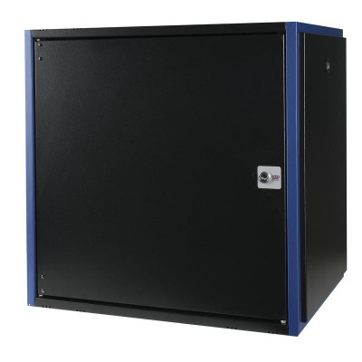 Шкаф настенный 19дюйм 12U 600х450 дв. метал. черн. Datarex DR-610211