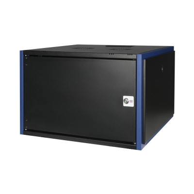 Шкаф настенный 19дюйм 7U 600х600 дв. метал. черн. Datarex DR-610021