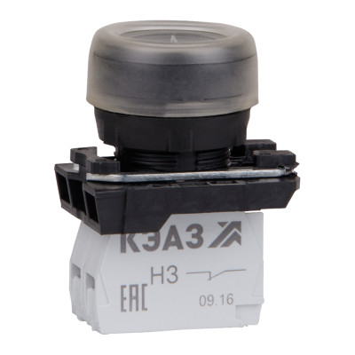 Кнопка КМЕ4610м черн. 1но+0нз цилиндр IP65 КЭАЗ 332055