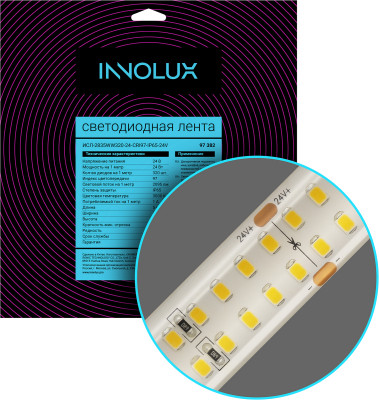 Лента светодиодная 97 382 СДЛ-2835WW320-24-CRI97-IP65-24V (уп.5м) INNOLUX 97382