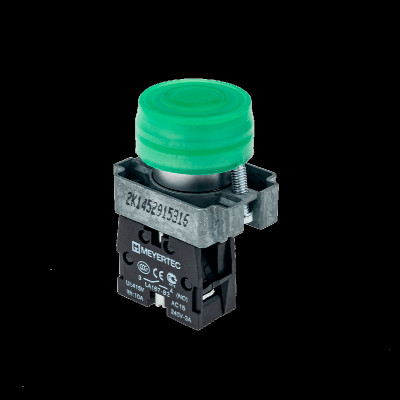 Кнопка в кожухе зел. 1NO мет. MTB2-BPZ113 ОВЕН 58161