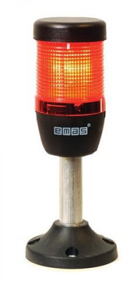 Колонка сигнальная 50мм 220В светодиод LED красн. EMAS IK51L220XM03