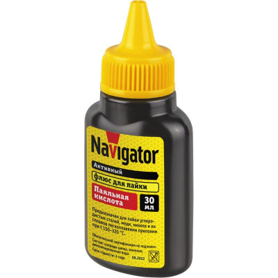 Флюс 93 744 NEM-Fl01-F30 паяльная кислота 30мл NAVIGATOR 93744