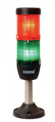 Колонна сигнальная 50мм светодиод LED 220В красн./зел. EMAS IK52L220XM03