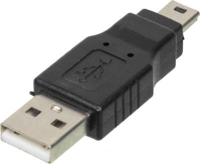 Переходник mini USB B (m) USB A(m) черн. NINGBO 841871
