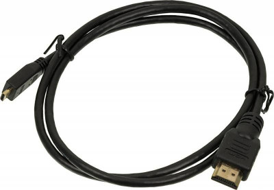 Кабель Micro HDMI (m)/HDMI (m) 1м. позолоч. контакты черн. 794362
