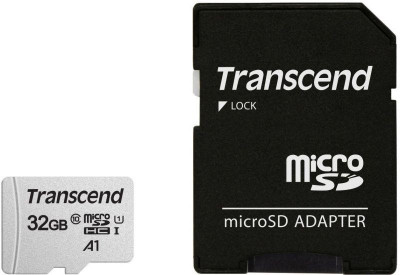 Флеш-карта microSDHC 32Гбайт Class10 TS32GUSD300S-A + adapter Transcend 1101941