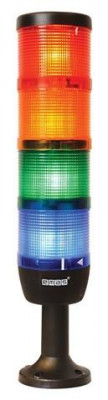 Колонна сигнальная 70мм 24В светодиод LED красн./желт./зел./син.EMAS IK74L024XM01