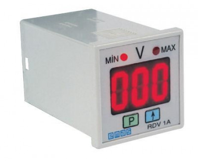 Вольтметр цифровой программируемый 0-600В 230В (1 перекл. контакт) EMAS RDV1A