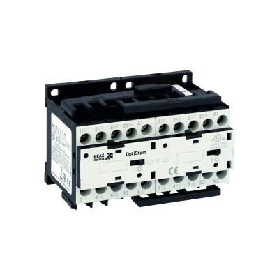 Мини-контактор реверсивный OptiStart K-MCR-09-30-01-D060 с подкл. силовой цепи и цепи управления КЭАЗ 335714
