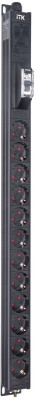 Блок распределения питания BASE PDU PV0111 18U 1ф 16А 12SCHUKO 2.6м SCHUKO ITK BS-PV12-12D-11