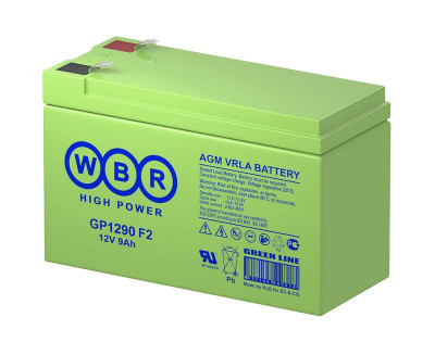 Аккумулятор 12В 9А.ч WBR GP1290 F2 WBR