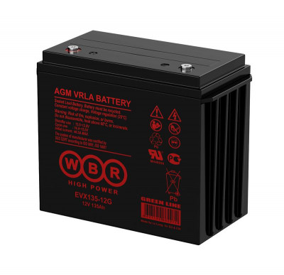 Аккумулятор тяговый 12В 135А.ч WBR EVX135-12G WBR