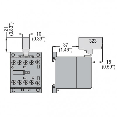 Перемычка OptiStart K-MX-323 на 2 полюса для мини-контакторов M КЭАЗ 335878