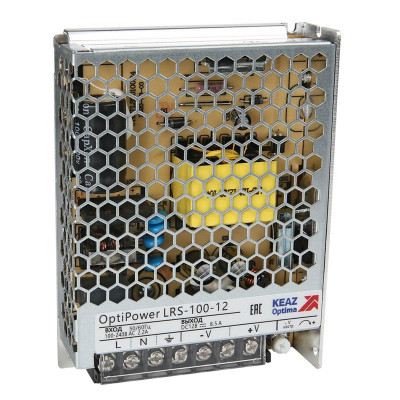 Блок питания панельный OptiPower LRS 100-12 8.5A КЭАЗ 328878