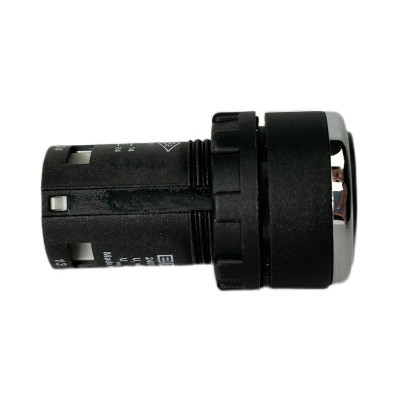Кнопка нажимная моноблочная 22мм IP 40 1НО+1НО черн. EMAS MB101DH