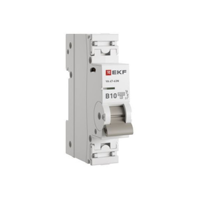 Выключатель автоматический 1п B 10А 6кА ВА 47-63N PROxima EKF M636110B