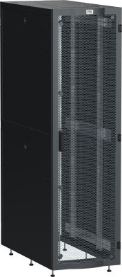 Шкаф серверный 19дюйм LINEA S 48U 600х1200мм перфорированные двери черн. ITK LS05-48U62-2PP