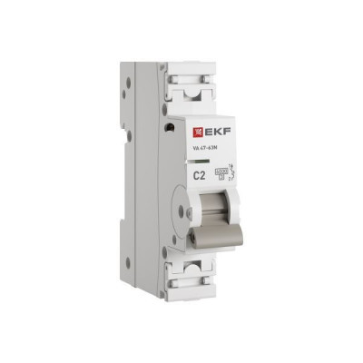 Выключатель автоматический модульный 1п C 2А 6кА ВА 47-63N PROxima EKF M636102C
