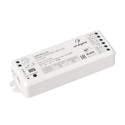 Контроллер SMART-TUYA-WIFI-MIX-SUF 12-36В 2х5А 2.4G IP20 пластик Arlight 034501