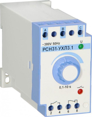 Реле контроля трехфазного напряжения РСН-31-Р 100В 50Гц 0.1…10с защ. ВНИИР A8120-77135808