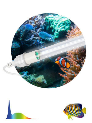 Светильник светодиодный FITO-15W-Ra90-Т8-AQUA 15Вт для аквариума (патроны в комплекте; IP20 лампа/IP65 патроны) полный спектр Эра Б0057418