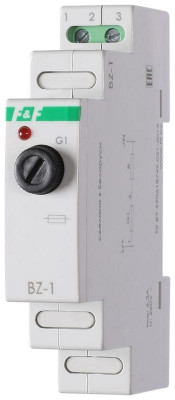 Блок защиты BZ-1 1мод. AC 230В 0.5-6.3A IP20 предохранитель для монтажа на DIN-рейке индикатор срабатывания F&F EA09.001.001