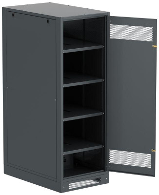 Шкаф LINEA B (пустой) 1700х600мм дверь метал. черн. ITK LB05-17H69-M