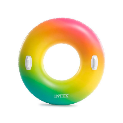 Круг-камера с ручками Color Whirl Tube 122см (58202EU) INTEX 6941057402253