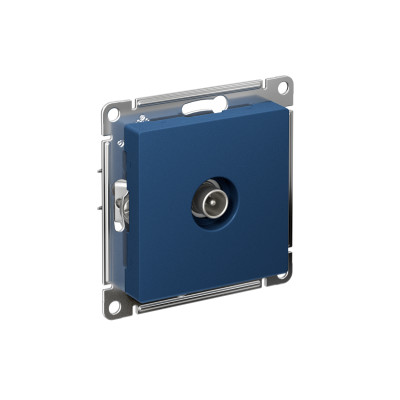 Розетка телевизионная TV AtlasDesign коннектор механизм аквамарин SE ATN001193