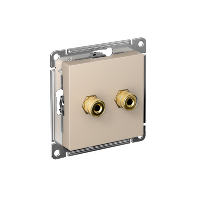 Аудиорозетка двойная AtlasDesign песочн. SE ATN001287