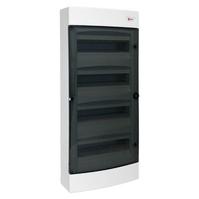 Щит распределительный навесной Unix 4х12мод. IP41 прозр. дверь PROxima EKF ux-4x12-n